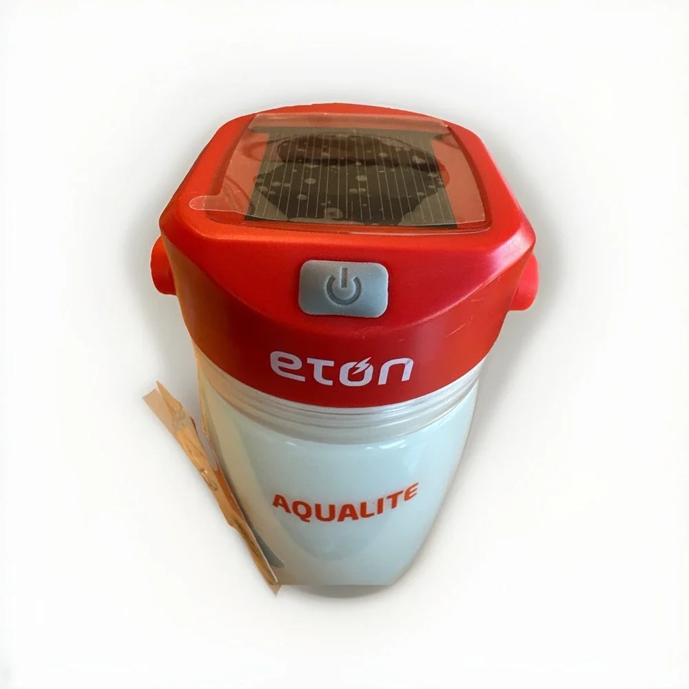 Eton Solar Powered Lantern Purification Straw Flint Whistle Basic Emergency‎ Kit